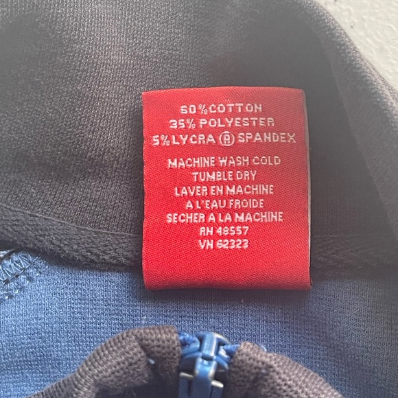 Oscar De La Hoya full zip sweater blue size XL cotton polyester Boxing Champ - Picture 6 of 10